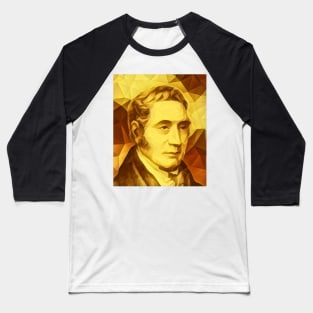 George Stephenson Golden Portrait | George Stephenson Artwork 9 Baseball T-Shirt